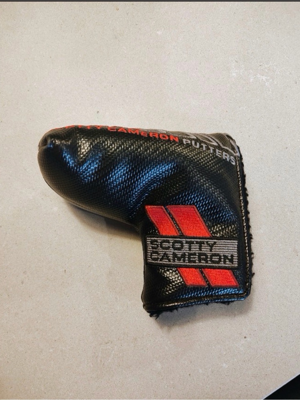 Authentic Titleist Scotty Cameron Milled Blade Putter Head Cover Black Red Gray